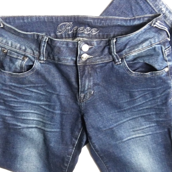 Reese Delia Jeans, Embroidered pockets size: 5:6 S - Picture 2 of 11